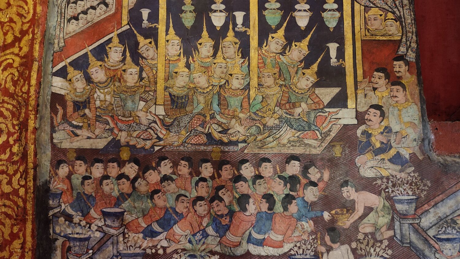 detailreiche Wandverzierungen